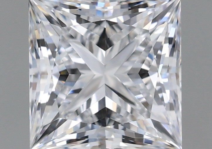 1.21 Carat Princess Shaped, Ideal Cut, D Color, VVS1 Clarity, IGI Certified Lab Grown Diamond