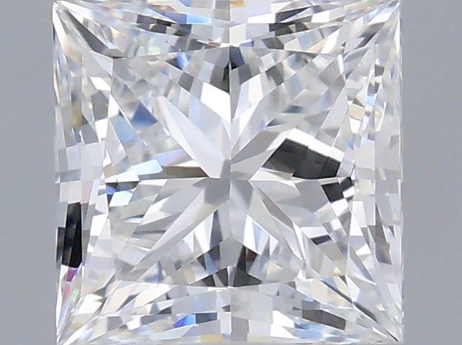 0.76 Carat Princess Shaped, Very Good Cut, D Color, VVS1 Clarity, IGI Certified Lab Grown Diamond