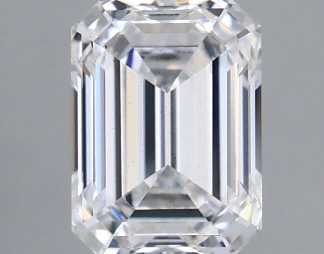 1.06 Carat Emerald Shaped, Ideal Cut, D Color, VS2 Clarity, IGI Certified Lab Grown Diamond