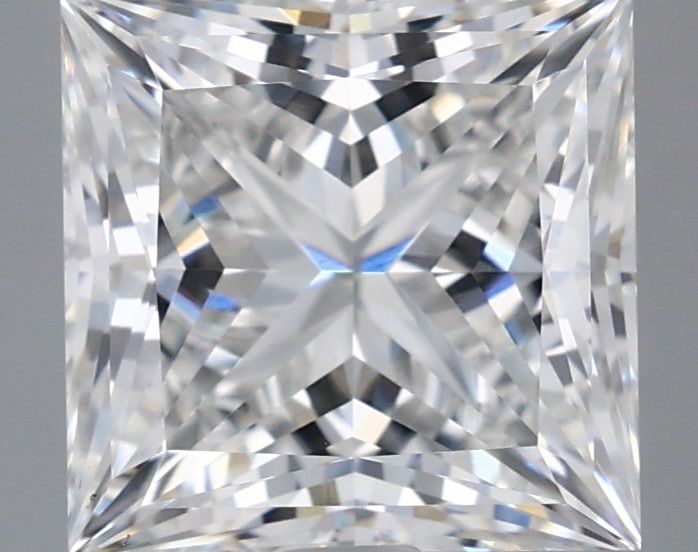 2.94 Carat Princess Shaped, Ideal Cut, E Color, VVS2 Clarity, IGI Certified Lab Grown Diamond