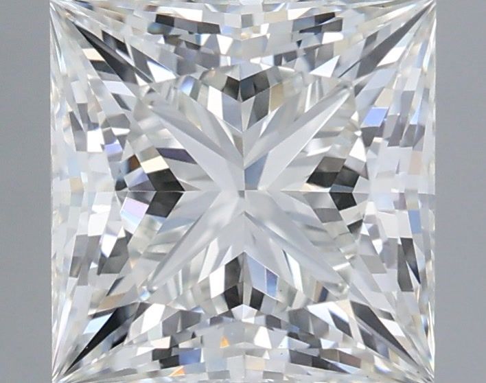 2.33 Carat Princess Shaped, Ideal Cut, G Color, VS1 Clarity, IGI Certified Lab Grown Diamond