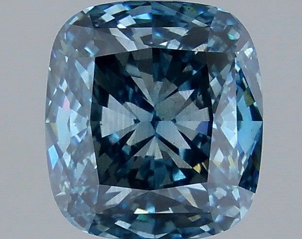 3.05 Carat Cushion Shaped, Very Good Cut, FANCY BLUE Color, SI1 Clarity, IGI Certified Lab Grown Diamond