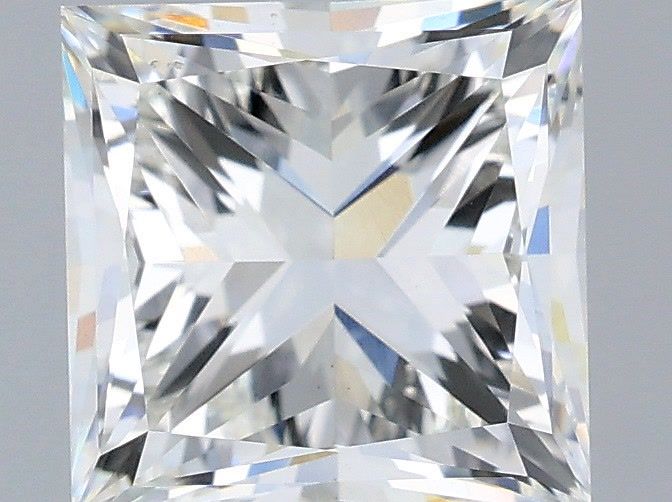 2.50 Carat Princess Shaped, Excellent Cut, H Color, VVS2 Clarity, IGI Certified Lab Grown Diamond