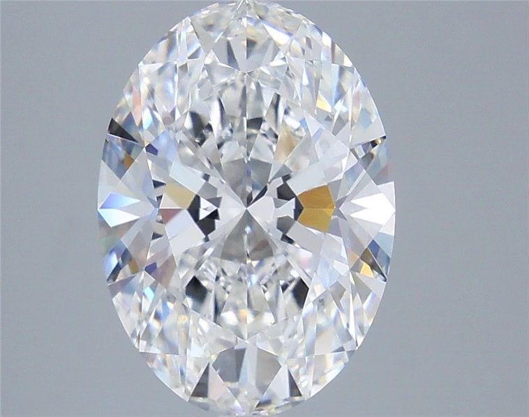 5.05 Carat Oval Shaped, Ideal Cut, D Color, SI1 Clarity, IGI Certified Lab Grown Diamond