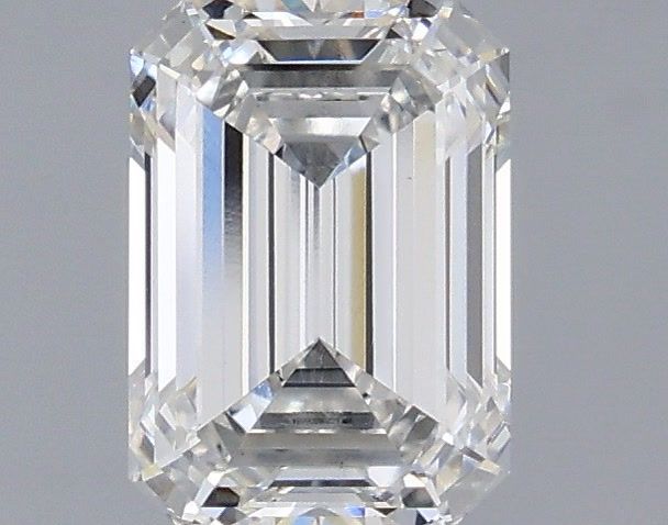 1.55 Carat Emerald Shaped, Ideal Cut, F Color, VVS2 Clarity, IGI Certified Lab Grown Diamond