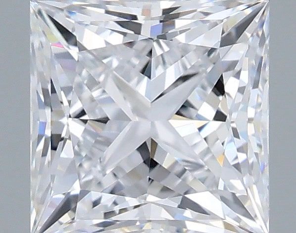 1.26 Carat Princess Shaped, Ideal Cut, D Color, FL Clarity, IGI Certified Lab Grown Diamond