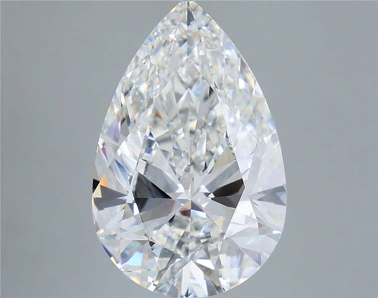 8.01 Carat Pear Shaped, Very Good Cut, F Color, VVS2 Clarity, IGI Certified Lab Grown Diamond