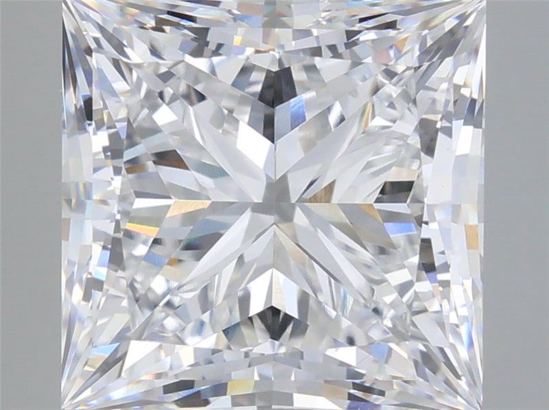 7.42 Carat Princess Shaped, Very Good Cut, E Color, VVS2 Clarity, IGI Certified Lab Grown Diamond
