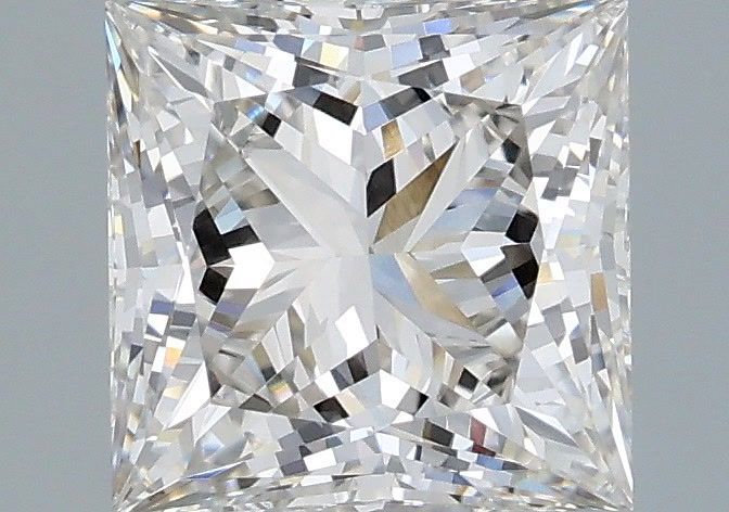 2.06 Carat Princess Shaped, Ideal Cut, G Color, VVS2 Clarity, IGI Certified Lab Grown Diamond