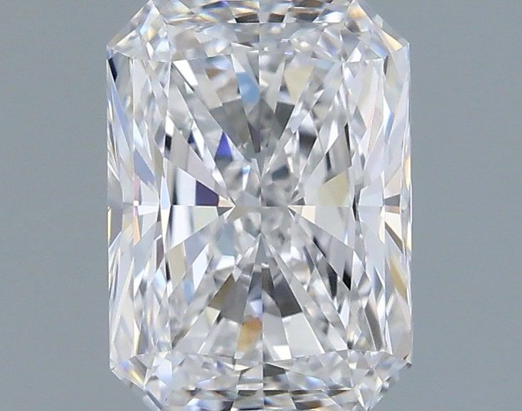 1.03 Carat Radiant Shaped, Excellent Cut, D Color, FL Clarity, IGI Certified Lab Grown Diamond