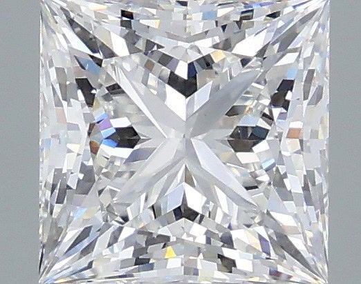 2.53 Carat Princess Shaped, Ideal Cut, E Color, VS1 Clarity, IGI Certified Lab Grown Diamond