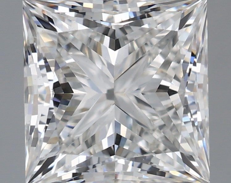 2.62 Carat Princess Shaped, Ideal Cut, G Color, VS1 Clarity, IGI Certified Lab Grown Diamond