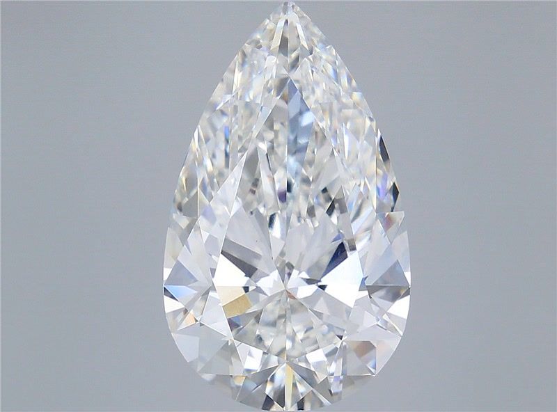 8.08 Carat Pear Shaped, Very Good Cut, F Color, VVS2 Clarity, IGI Certified Lab Grown Diamond