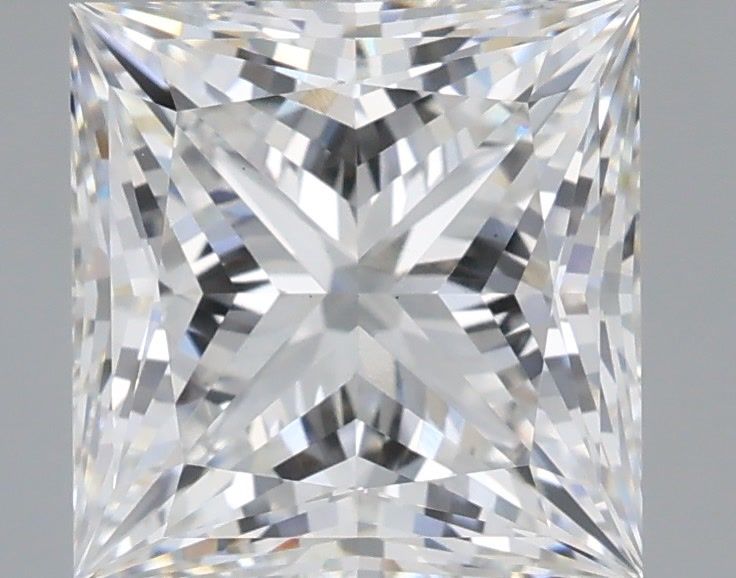 3.07 Carat Princess Shaped, Ideal Cut, F Color, VS1 Clarity, IGI Certified Lab Grown Diamond