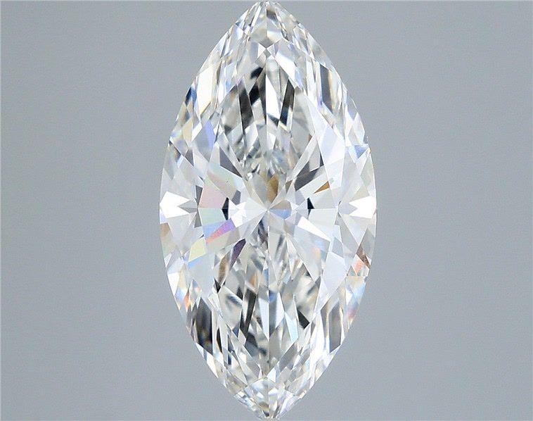 4.01 Carat Marquise Shaped, Ideal Cut, F Color, VVS2 Clarity, IGI Certified Lab Grown Diamond