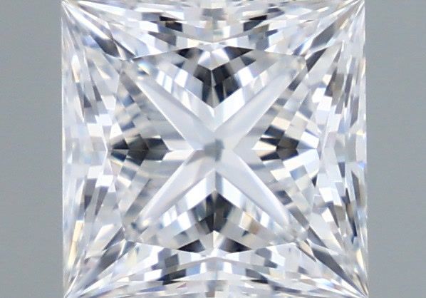 1.07 Carat Princess Shaped, Ideal Cut, D Color, VVS1 Clarity, IGI Certified Lab Grown Diamond
