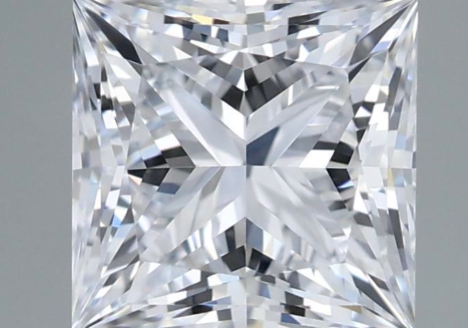 1.43 Carat Princess Shaped, Ideal Cut, D Color, VVS1 Clarity, IGI Certified Lab Grown Diamond