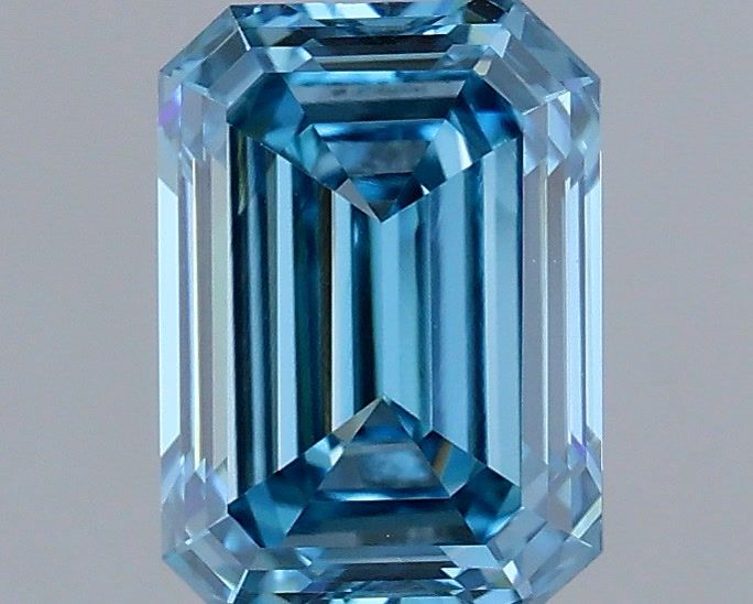 1.24 Carat Emerald Shaped, Ideal Cut, VVS2 Clarity, IGI Certified Lab Grown Diamond