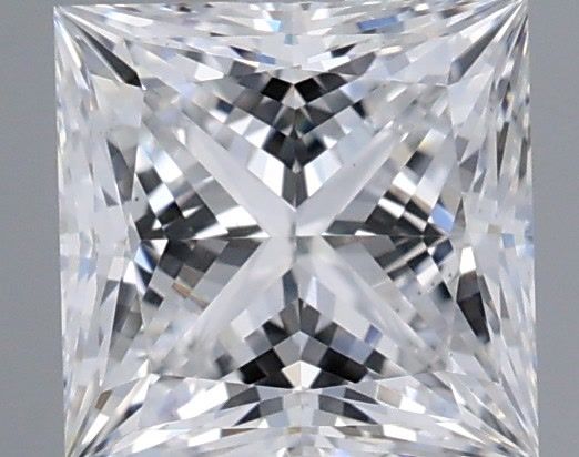 1.55 Carat Princess Shaped, Ideal Cut, D Color, VS2 Clarity, IGI Certified Lab Grown Diamond