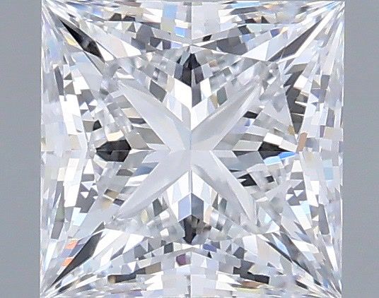 1.26 Carat Princess Shaped, Ideal Cut, D Color, VVS2 Clarity, IGI Certified Lab Grown Diamond