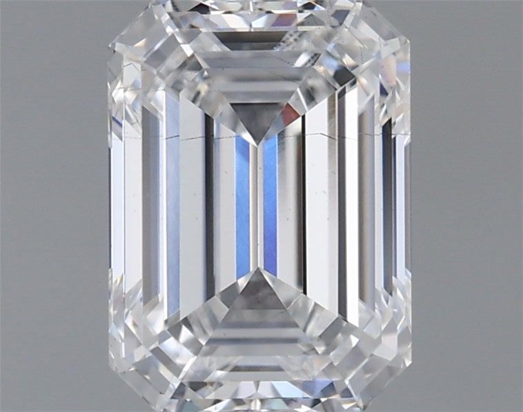1.54 Carat Emerald Shaped, Ideal Cut, D Color, VS2 Clarity, IGI Certified Lab Grown Diamond