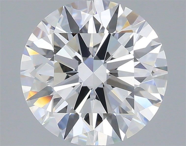 3.07 Carat Round Shaped, Ideal Cut, E Color, VVS2 Clarity, IGI Certified Lab Grown Diamond