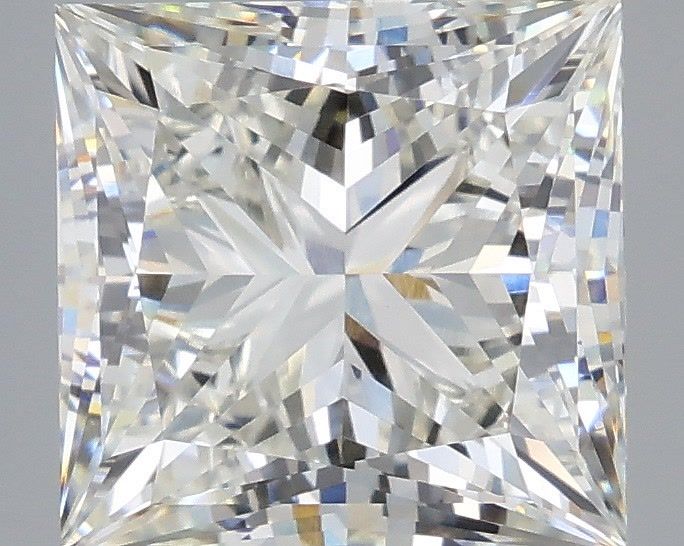 4.09 Carat Princess Shaped, Very Good Cut, H Color, VVS2 Clarity, IGI Certified Lab Grown Diamond