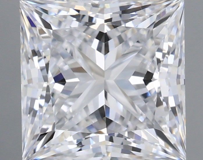 1.03 Carat Princess Shaped, Ideal Cut, D Color, IF Clarity, IGI Certified Lab Grown Diamond