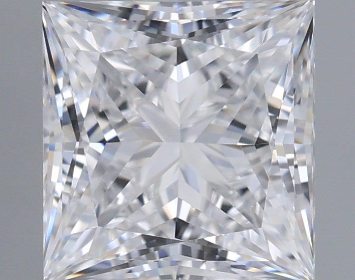 1.55 Carat Princess Shaped, Very Good Cut, D Color, VVS1 Clarity, IGI Certified Lab Grown Diamond