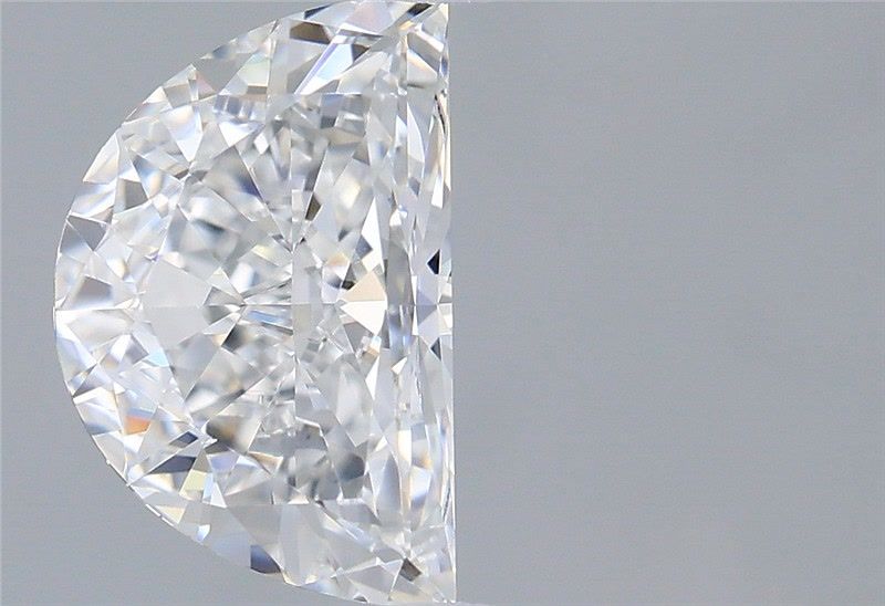 1.53 Carat Half Moon Shaped, Very Good Cut, D Color, VVS2 Clarity, IGI Certified Lab Grown Diamond