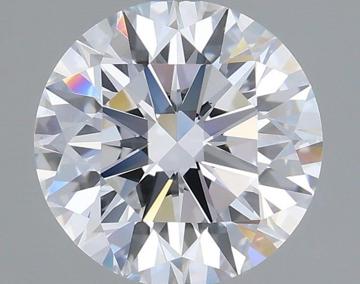 2.06 Carat Round Shaped, Ideal Cut, D Color, VS2 Clarity, IGI Certified Lab Grown Diamond