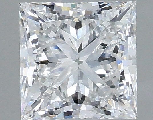 0.74 Carat Princess Shaped, Very Good Cut, D Color, VVS2 Clarity, IGI Certified Lab Grown Diamond