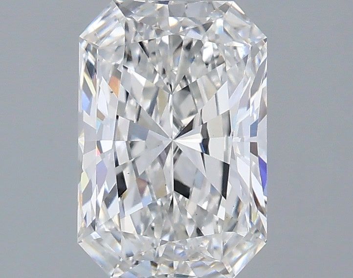 1.54 Carat Radiant Shaped, Very Good Cut, E Color, VS2 Clarity, IGI Certified Lab Grown Diamond