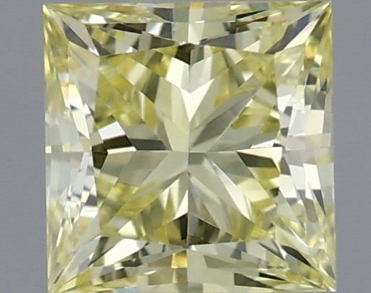 0.52 Carat Princess Shaped, Very Good Cut, FANCY VIVID YELLOW Color, VVS1 Clarity, IGI Certified Lab Grown Diamond