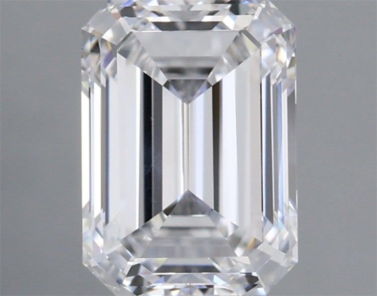 1.57 Carat Emerald Shaped, Ideal Cut, D Color, VVS1 Clarity, IGI Certified Lab Grown Diamond