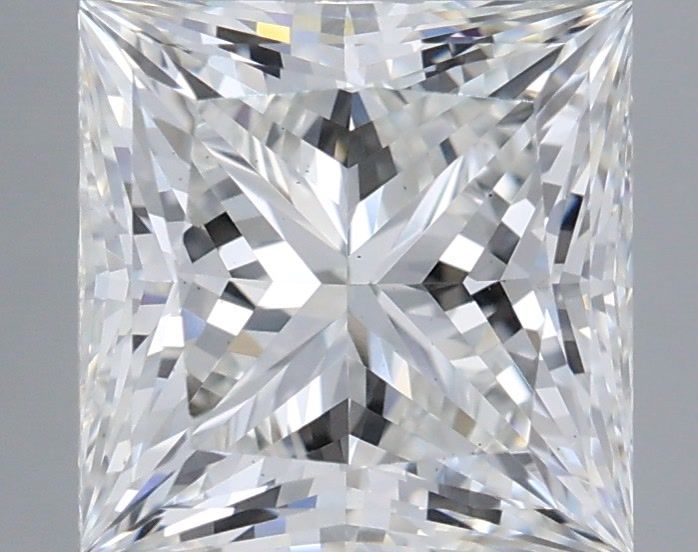 2.25 Carat Princess Shaped, Ideal Cut, F Color, VS1 Clarity, IGI Certified Lab Grown Diamond