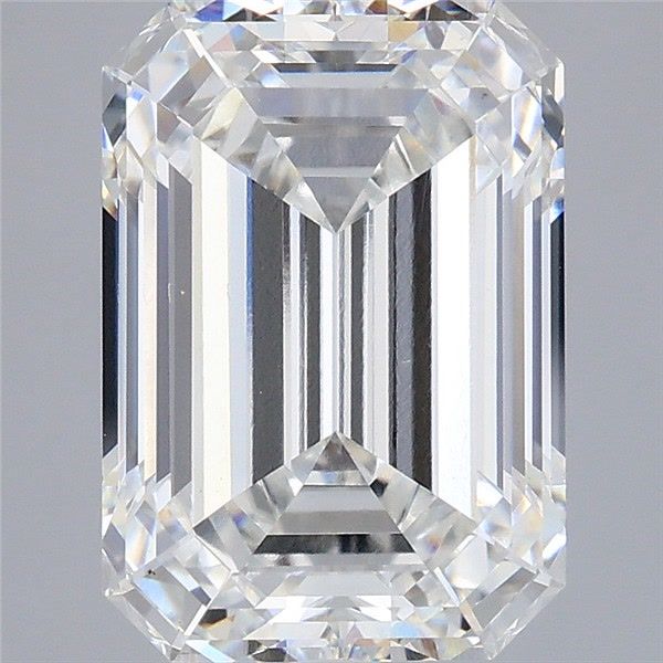 5.10 Carat Emerald Shaped, Ideal Cut, E Color, VS1 Clarity, IGI Certified Lab Grown Diamond