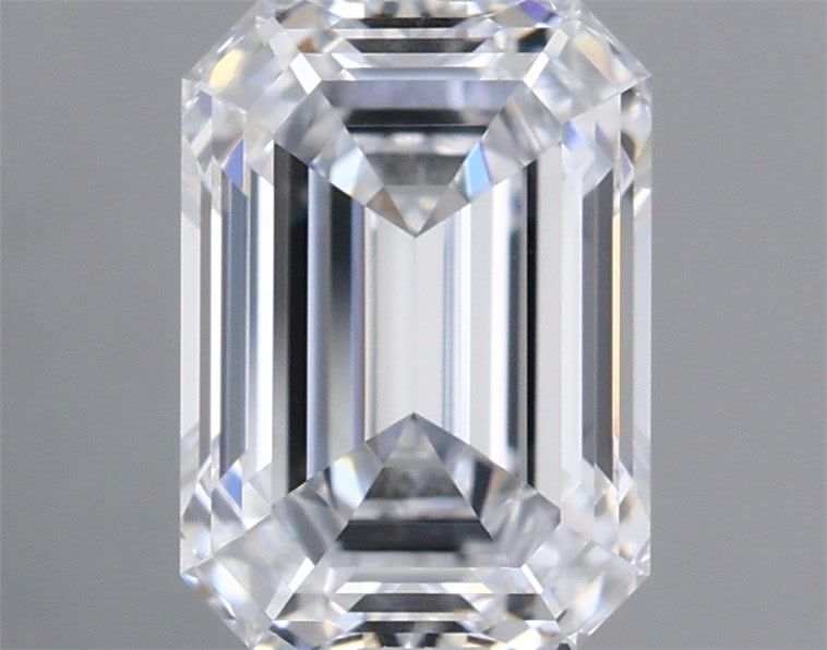 1.01 Carat Emerald Shaped, Ideal Cut, D Color, IF Clarity, IGI Certified Lab Grown Diamond