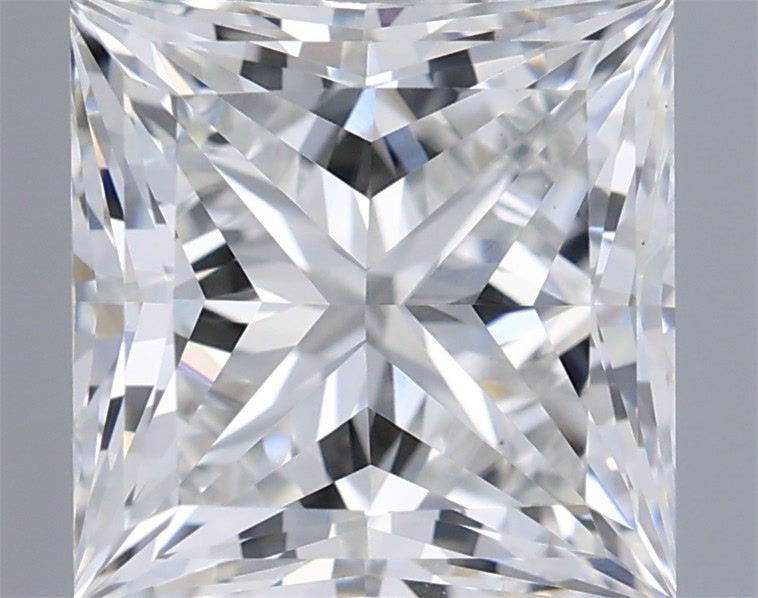 3.09 Carat Princess Shaped, Ideal Cut, E Color, VVS2 Clarity, IGI Certified Lab Grown Diamond