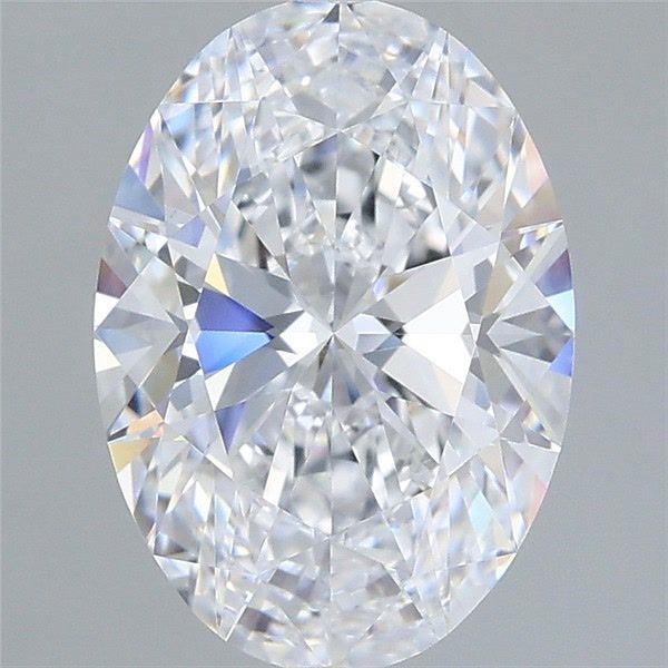 2.07 Carat Oval Shaped, Very Good Cut, D Color, VVS2 Clarity, IGI Certified Lab Grown Diamond