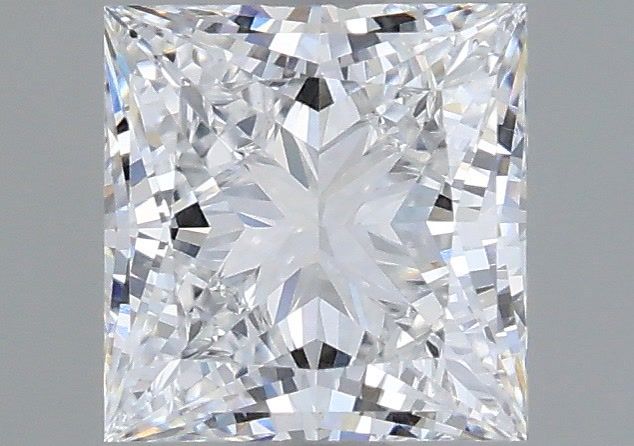 1.06 Carat Princess Shaped, Ideal Cut, D Color, VVS2 Clarity, IGI Certified Lab Grown Diamond