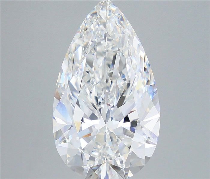 6.06 Carat Pear Shaped, Ideal Cut, F Color, VVS2 Clarity, IGI Certified Lab Grown Diamond