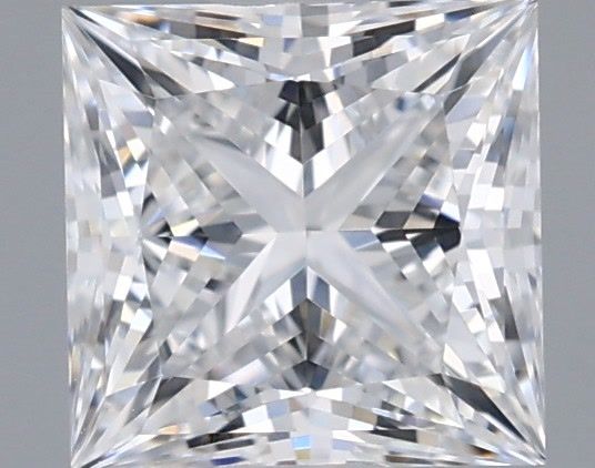 1.07 Carat Princess Shaped, Ideal Cut, D Color, VVS1 Clarity, IGI Certified Lab Grown Diamond