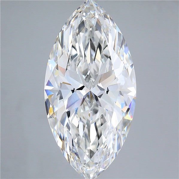 10.89 Carat Marquise Shaped, Ideal Cut, F Color, VVS2 Clarity, IGI Certified Lab Grown Diamond