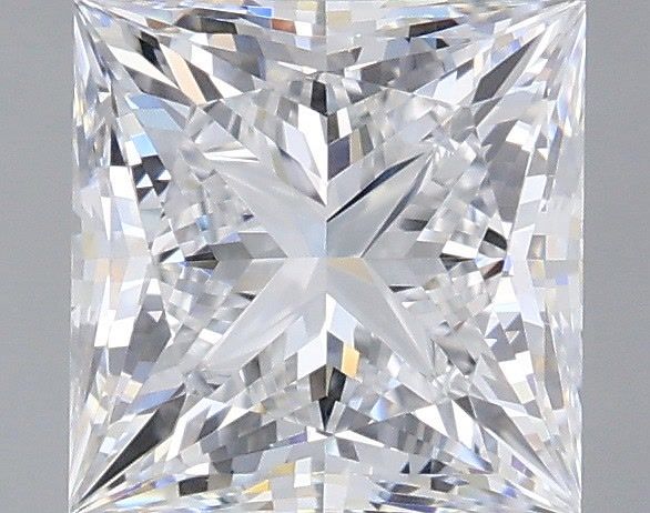 1.21 Carat Princess Shaped, Ideal Cut, D Color, VVS2 Clarity, IGI Certified Lab Grown Diamond