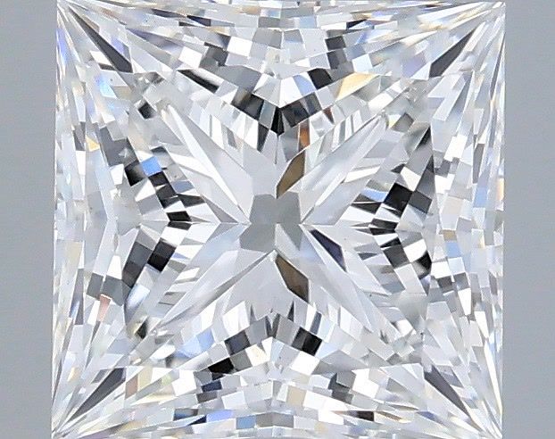 2.58 Carat Princess Shaped, Ideal Cut, E Color, VS1 Clarity, IGI Certified Lab Grown Diamond