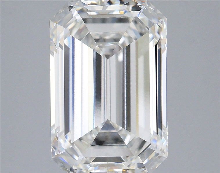 5.10 Carat Emerald Shaped, Ideal Cut, E Color, VS1 Clarity, IGI Certified Lab Grown Diamond