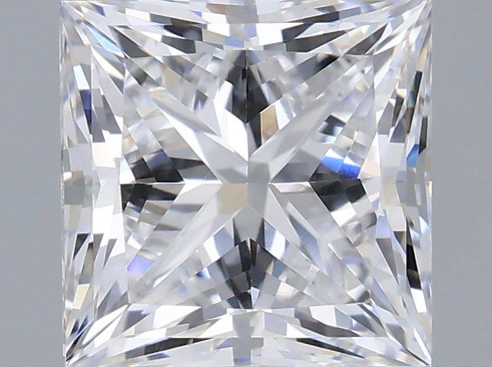 0.98 Carat Princess Shaped, Very Good Cut, D Color, VVS2 Clarity, IGI Certified Lab Grown Diamond
