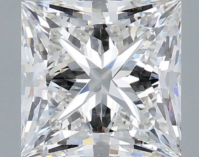 2.58 Carat Princess Shaped, Ideal Cut, F Color, VS1 Clarity, IGI Certified Lab Grown Diamond