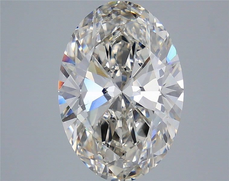 5.04 Carat Oval Shaped, Ideal Cut, H Color, VS1 Clarity, IGI Certified Lab Grown Diamond